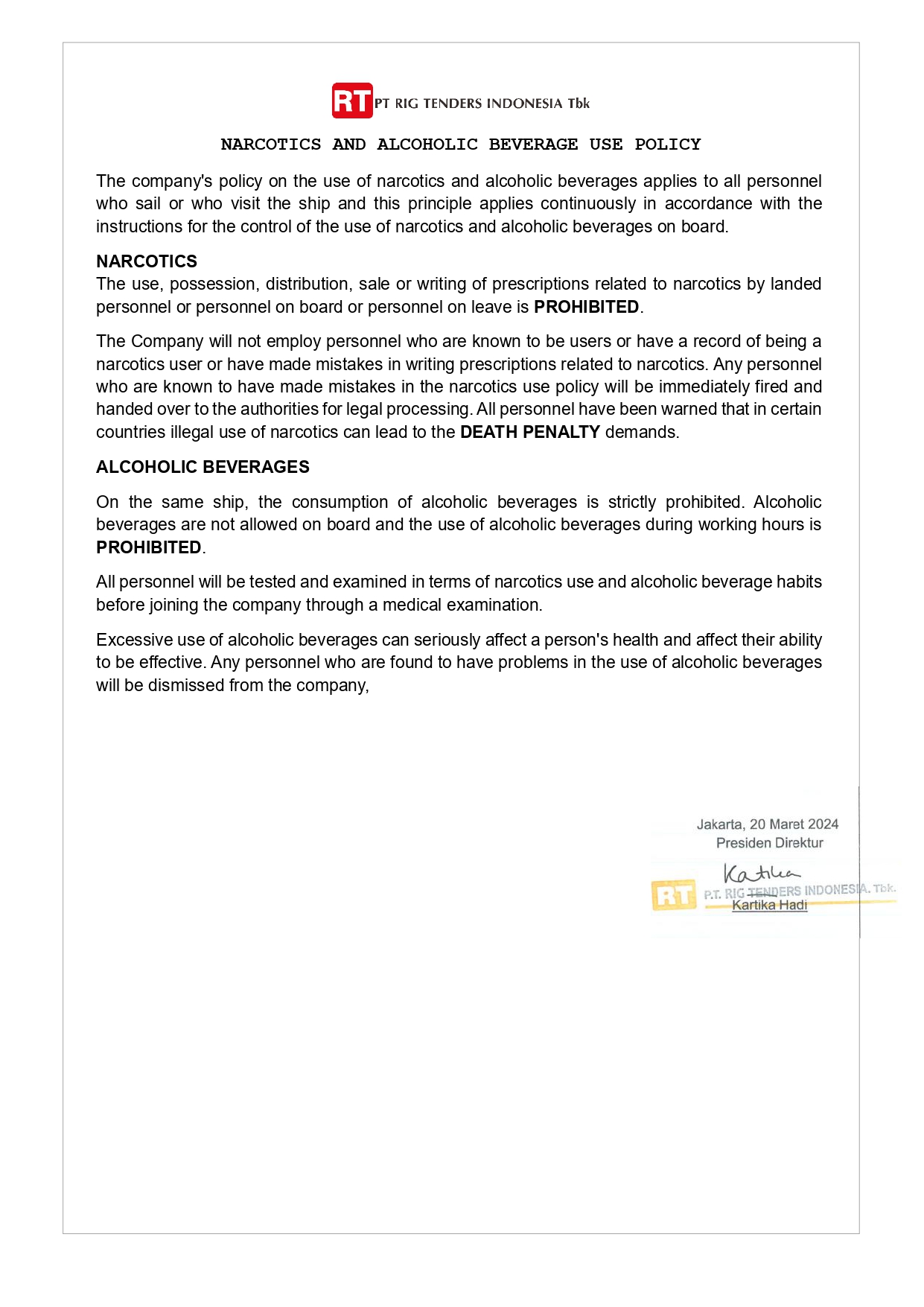 NARCOTICS AND ALCOHOLIC BEVERAGE USE POLICY_page-0001