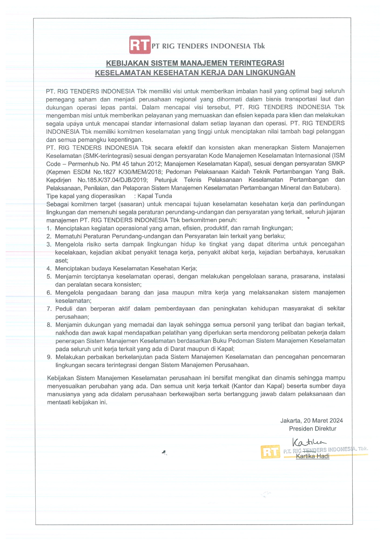 RTI_Kebijakan Sistem Manajemen Terintegrasi Keselamatan Kesehatan dan Lingkungan_page-0001